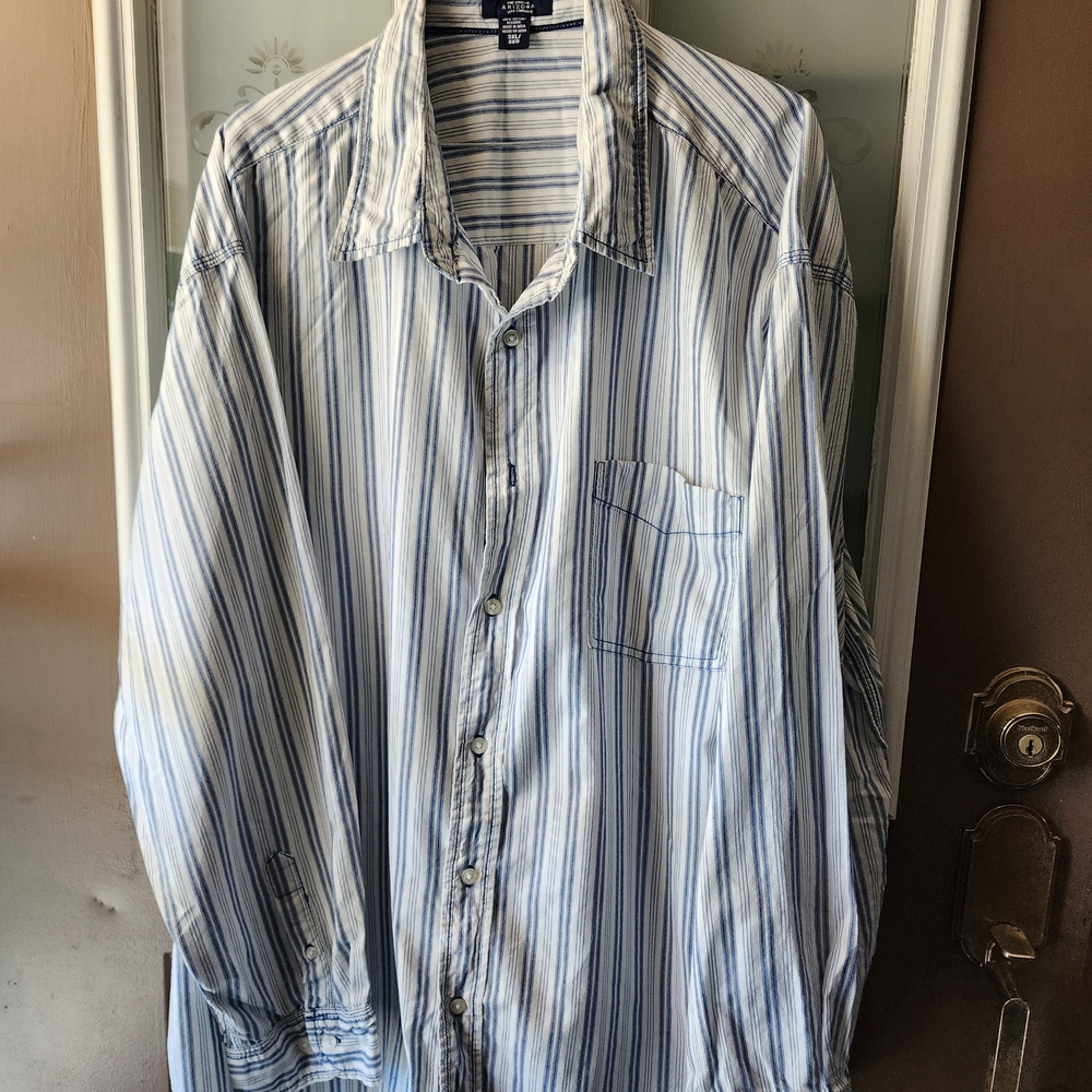 Blue Striped Men's Shirt